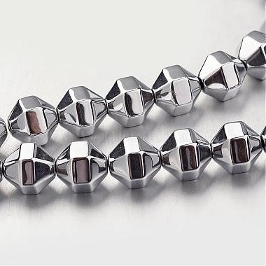 8mm Polygon Non-magnetic Hematite Beads