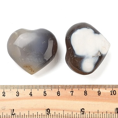 Agate naturelle coeur amour pierres de guérison(G-G125-01C)-3