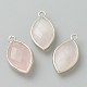 Pendentifs de quartz rose naturel(G-B009-01P-J)-1