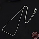 Rhodium Plated Sterling Silver Necklaces(X-STER-M034-32B)-2