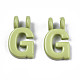 Spray Painted Alloy  2-Loop Link Pendants(X-PALLOY-T075-48G-RS)-2