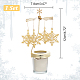430 and 201 Stainless Steel Rotating Candlestick Tealight Candle Holder(DJEW-WH0039-24G)-2