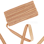 Polyester Braided Lace Trims, Curtain Decoration, Costume Accessories, Beige, 7/8 inch(21mm), about 12.58 Yards(11.5m)/Card(WCOR-WH0001-04E)