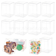 PVC Plastic Gift Storage Case, Gift Packaging Supplies, Rectangle, Clear, 7x7x10cm(CON-WH0088-60A)