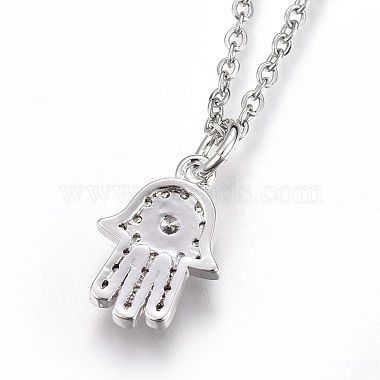 304 Stainless Steel Pendant Necklaces(NJEW-O108-16P)-2