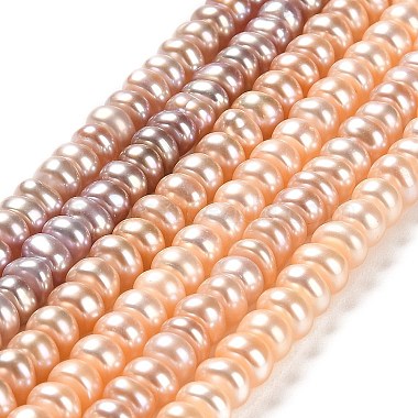 PeachPuff Rondelle Pearl Beads
