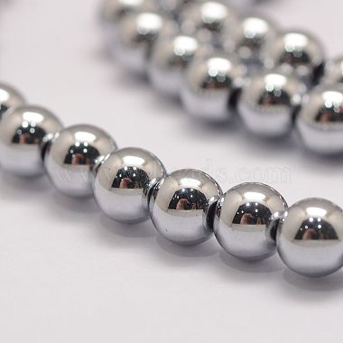 Chapelets de perles en hématite synthétique de grade AA(X-G-P258-05-6mm)-3