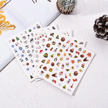 Christmas Nail Stickers Decals(MRMJ-R128-SD-M)-4