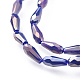 Chapelets de perles en verre opaque électrolytique(EGLA-L015-FR-B04)-2