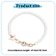 2Pcs 2 Colors ABS Plastic Pearl Beaded Necklaces Set for Women(NJEW-AN0001-21)-2