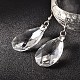Teardrop Glass Dangle Earrings(EJEW-JE01941)-1