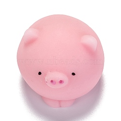 Pig Shape Stress Toy, Funny Fidget Sensory Toy, for Stress Anxiety Relief, Pink, 24x31x31mm(X-AJEW-H125-20)