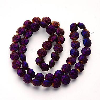 Electroplate Non-magnetic Synthetic Hematite Beads Strands(G-Q486-67)-2