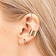 12Pcs 12Pcs Wave & Criss Cross Alloy Cuff Earrings(EJEW-AN0001-78)-4