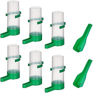 No Drip Small Animal Water Bottle and Plastic Pet Food Scoops, for Small Pet/Bunny/Ferret/Hamster/Guinea Pig/Rabbit, Green, 54~87.5x47.5~48x47x8~22.5x103mm, Capacity: 140ml(AJEW-GA0002-02L)