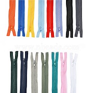 Garment Accessories, Nylon and Resin Zipper, with Alloy Zipper Puller, Zip-fastener Components, Mixed Color, 77.5x3.3cm(FIND-WH0031-A-M)