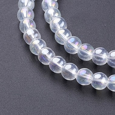 Chapelets de perles en verre(X-GR6mm-01Y-AB)-2