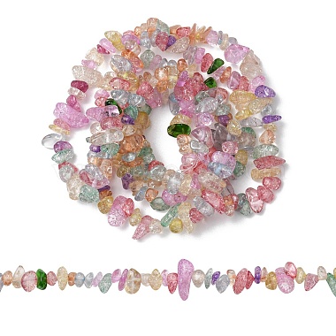 Colorful Chip Glass Beads