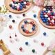100Pcs 4 Colors UV Plating Opaque Acrylic Beads(OACR-SP0002-31)-4