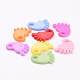 Baby Shower Ornaments Acrylic Baby Feet Pendants(PAB215Y)-2
