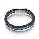 Braided Leather Cord Bracelets(BJEW-F349-02P-04)-1
