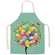 Cute Easter Egg Pattern Polyester Sleeveless Apron, with Double Shoulder Belt, for Household Cleaning Cooking, Colorful, 470x380mm(PW-WG98916-23)