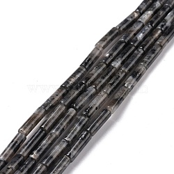 Synthetic Map Stone/Picasso Stone/Picasso Jasper Beads Strands, Column, 13x4mm, Hole: 1.4mm, about 28pcs/strand, 15.18~15.39 inch(38.55~39.1cm)(G-D464-15)