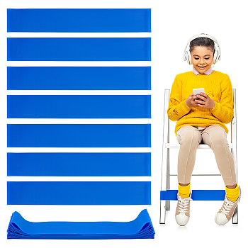 TPE Elastic Chair Bands for Kids with Fidgety Feet, Alternative Seating in Classrooms, Royal Blue, 300x50x1.5mm, Hole: 21x5.5mm