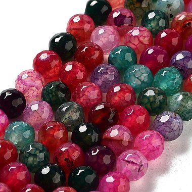 Chapelet de perles rondes en agate naturelle(G-L085-8mm-01)-2