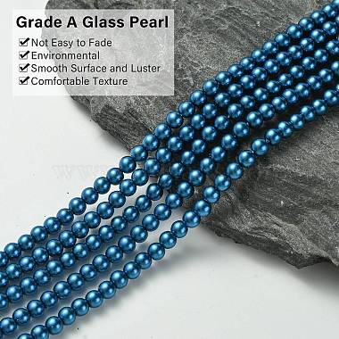 グレードaのガラスパールビーズ(HY-J001-4mm-HX022)-3