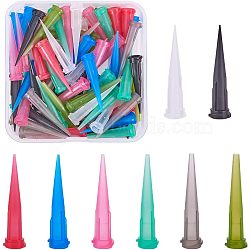 TT Tapered Tips Dispensing Needles, Dispensing Tips Glue Dispensing Needle, Mixed Color, 32x7.5mm, 80pcs/set(TOOL-BC0008-54)