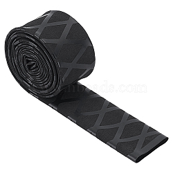 2Pcs POE Plastic Anti-slip Heat Shrink Tubing for Fish Rods, Black, 25mm, 1.6m/pc(AJEW-BC0010-95A)