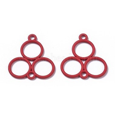 Spray Painted Alloy Pendants and Links(PALLOY-X0037-35C)-2