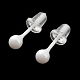 Ceramic Round Ball Stud Earrings(EJEW-Q768-18G)-2