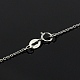 Trendy Unisex Rhodium Plated 925 Sterling Silver Cable Chains Necklaces(STER-M034-B-07)-2