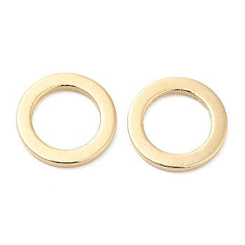 Brass Linking Rings, Cadmium Free & Lead Free, Long-Lasting Plated, Round Ring, Real 24K Gold Plated, 10x1mm, Inner Diameter: 6.7mm
