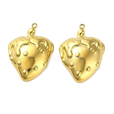 Golden Strawberry 304 Stainless Steel Pendants