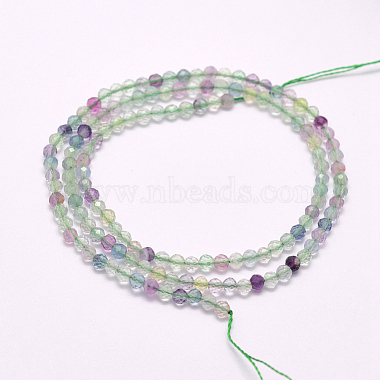 Natural Fluorite Beads Strands(G-F596-32-2mm)-2