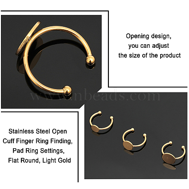 3 Size Stainless Steel Open Cuff Finger Ring Finding(STAS-CA0001-92LG)-8