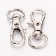 Alloy Swivel D Rings Lobster Claw Clasps(X-E548Y)-2