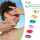 30Pcs Handmade Polymer Clay Finger Rings(RJEW-TA0001-11A)-8