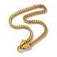 Ion Plating(IP) 304 Stainless Steel Snake Chain Necklaces(NJEW-P288-17G)-1