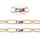 Handmade Brass Paperclip Chains(CHC-H102-13G-A)-2