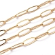 Soldered Brass Paperclip Chains(CHC-G005-24G)-2