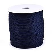 Nylon Thread, Chinese Knotting Cord, Midnight Blue, 1.5mm, about 142.16 yards(130m)/roll(NWIR-Q009B-335)