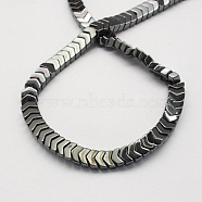 Non-magnetic Synthetic Hematite Beads Strands, Grade A, Arrowhead, Black, 5x8x4mm, Hole: 1mm(G-Q895-17)