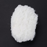 Polyester & Nylon Yarn, Imitation Fur Mink Wool, for DIY Knitting Soft Coat Scarf, White, 4.5mm(YCOR-C001-01Y)