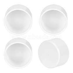 Plastic Water Pipe End Caps, White, 70x38mm, Inner Diameter: 63mm(FIND-WH0137-14A-01)