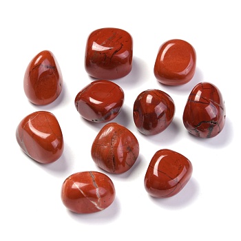Natural Red Jasper Beads, No Hole, Nuggets, Tumbled Stone, Healing Stones for 7 Chakras Balancing, Crystal Therapy, Meditation, Reiki, Vase Filler Gems, 14~26x13~21x12~18mm, about 90pcs/1000g