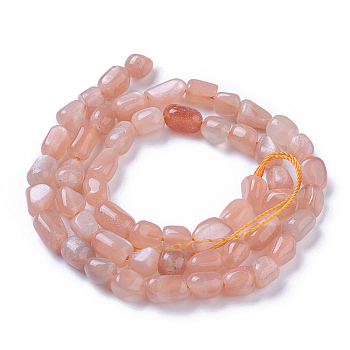 Natural Sunstone Beads Strands, Nuggets, 5~9x5~7mm, Hole: 1mm, about 55~57pcs/strand, 15.4 inch(39cm)